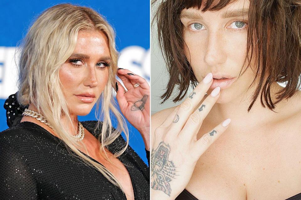 Kesha Ditches Her Blonde Tresses, Shows Off Brunette Bob