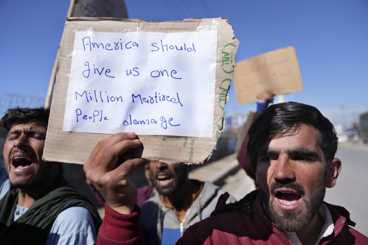 Afghans protest US move to unfreeze .5B for 9/11 victims