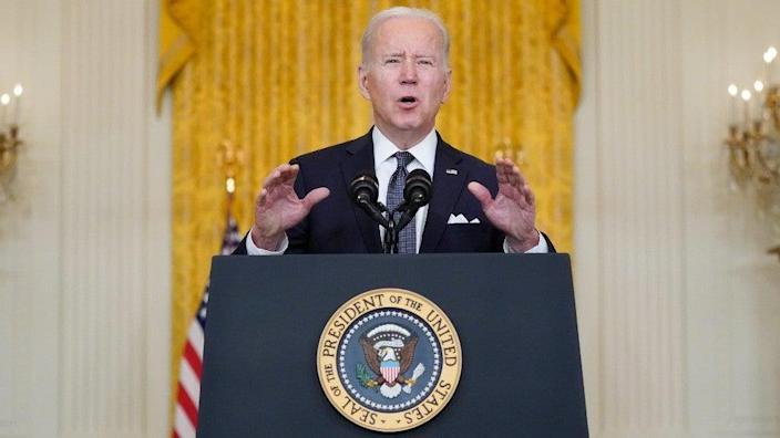 Biden warns Putin against ‘self-inflicted wound’ on Ukraine