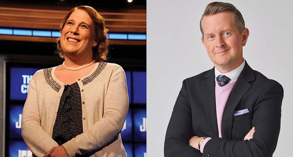 ‘Jeopardy!’ record-breaker Amy Schneider says Ken Jennings should be permanent host