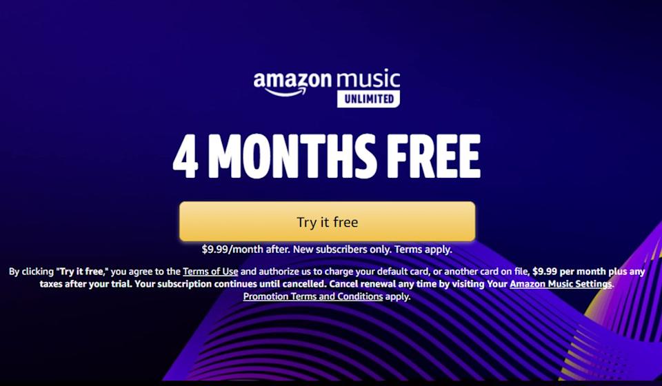 Listen to this: Amazon is giving away 4 months of Music Unlimited streaming