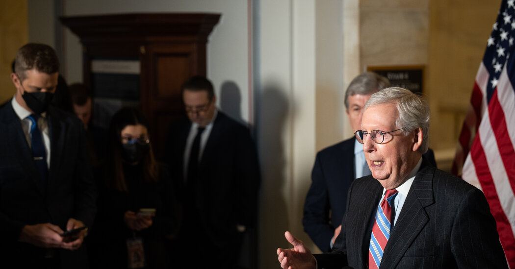 McConnell Denounces R.N.C. Censure of Jan. 6 Panel Members