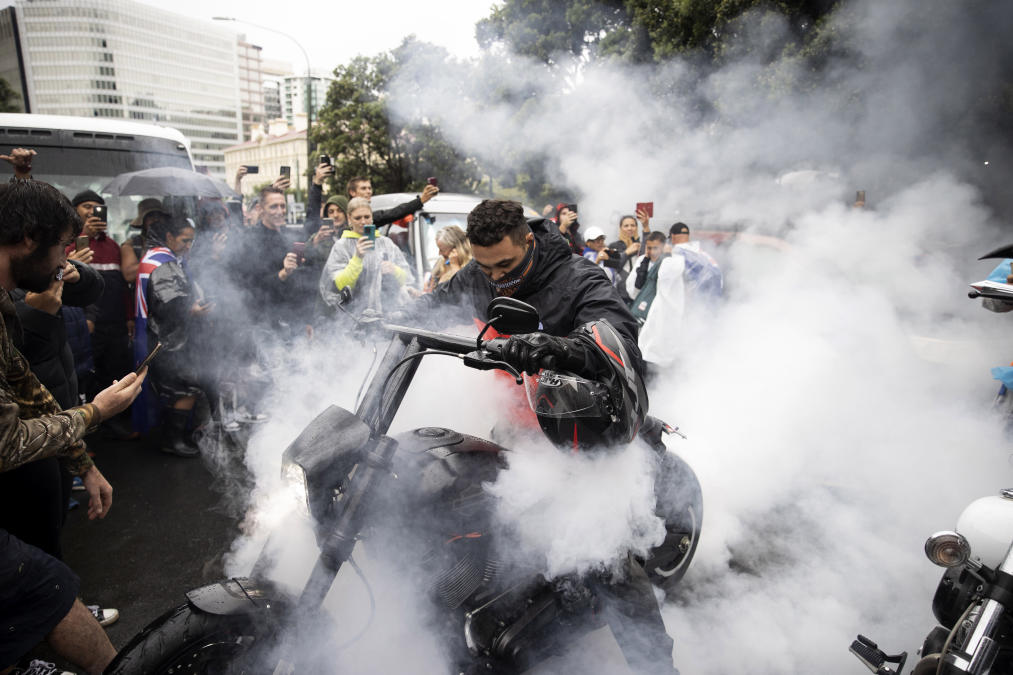 New Zealand tries old earworm hits to flush out protesters