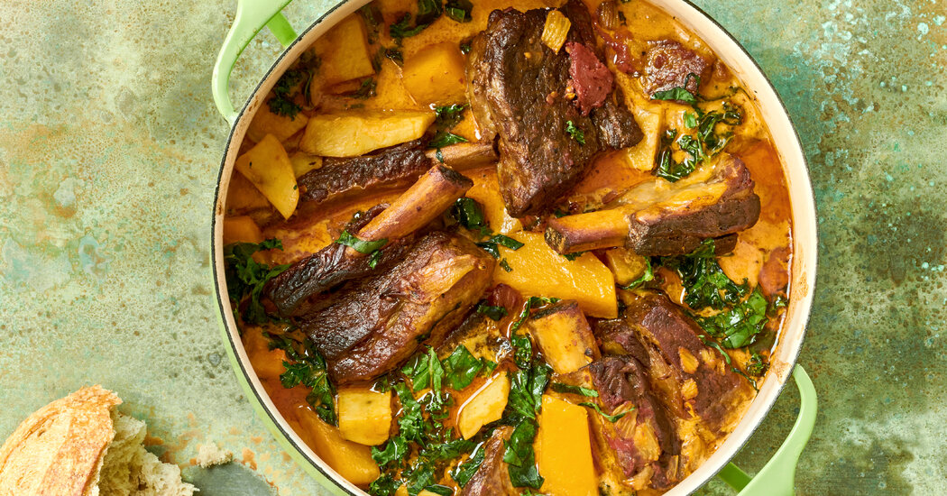 One-Pot Stew Recipe: Braised Short Ribs With Squash and Potato