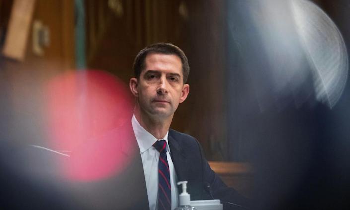 Republican Tom Cotton refuses four times to condemn Trump on Ukraine