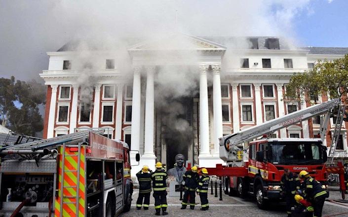 South Africa’s parliament fire: How it offers a break from the past