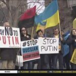 “Stand with Ukraine” rally held outside U.N. Security Council meeting