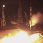 3 Russian cosmonauts launch for International Space Station