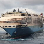 After Burning for Days, a Ship Carrying Thousands of Luxury Cars Sinks