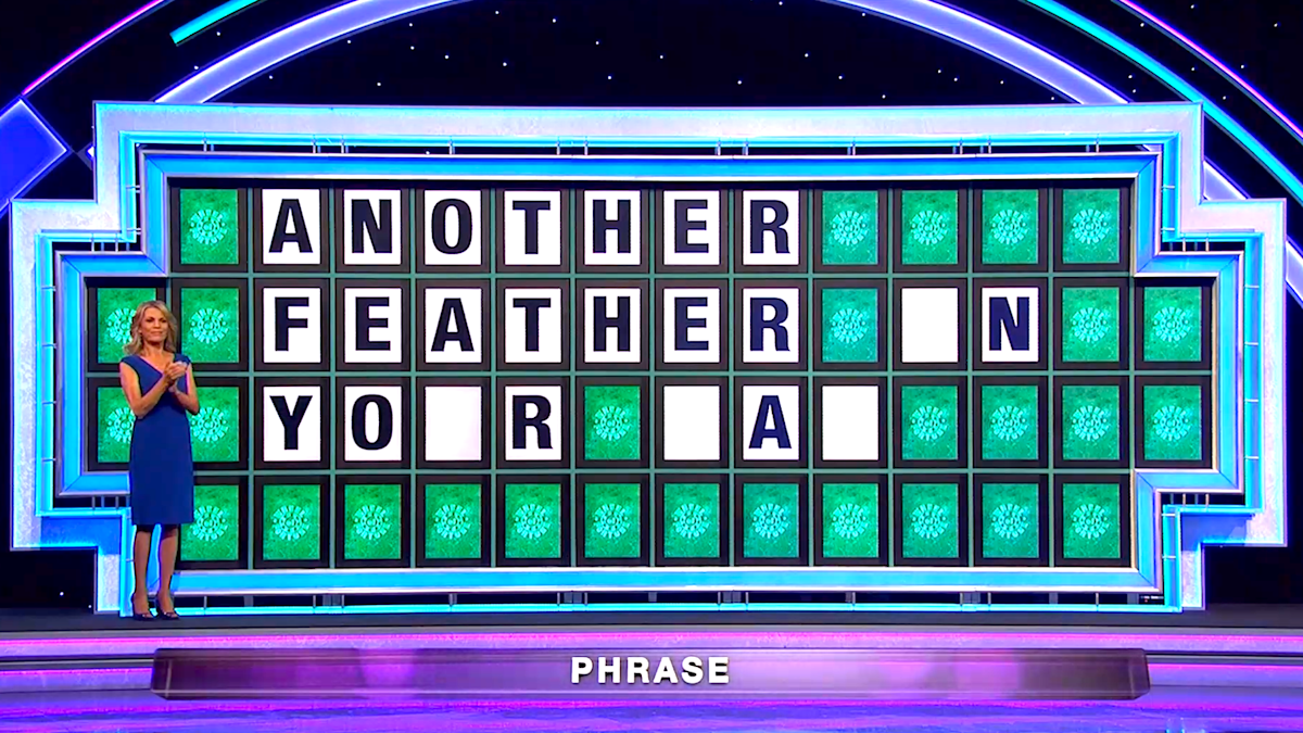 ‘Another feather in your hat…lap…map’: ‘Wheel of Fortune’ contestant’s epic struggle to solve a puzzle