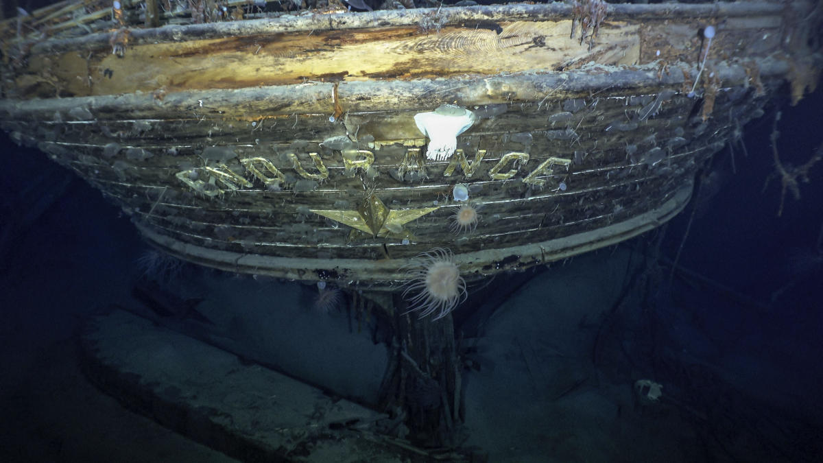 Antarctic explorer Shackleton’s ship found after a century