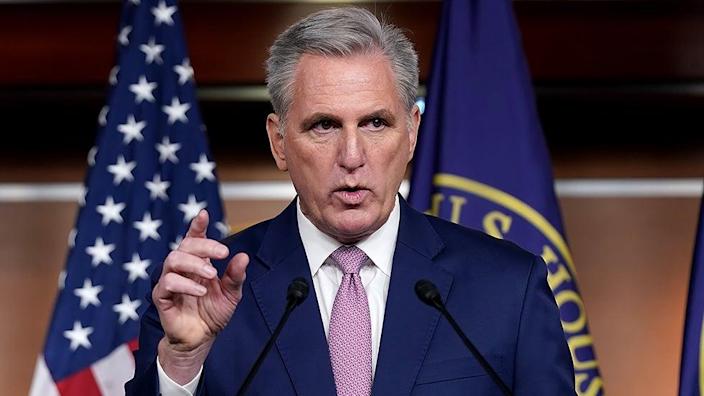 As Russia conflict pushes gas prices higher, House GOP leader blames Biden