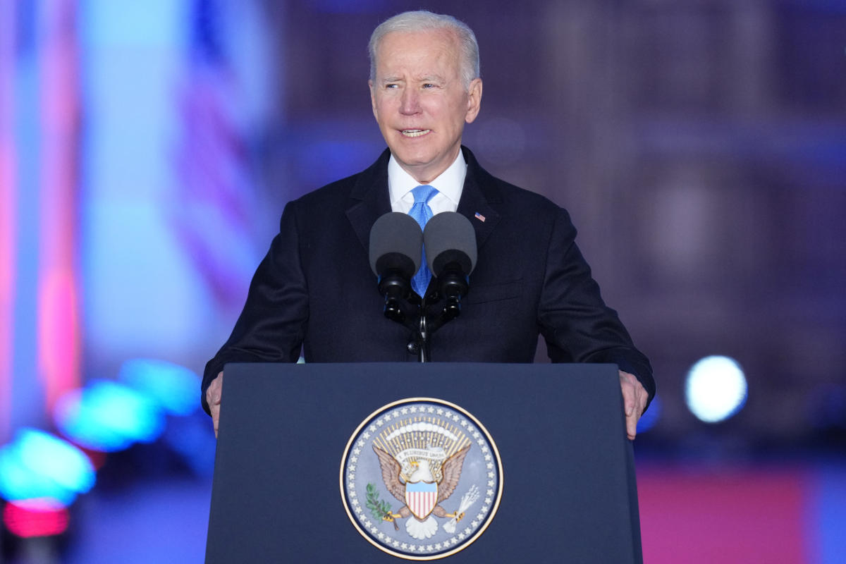 Biden says Putin ‘cannot remain in power’ in Poland speech