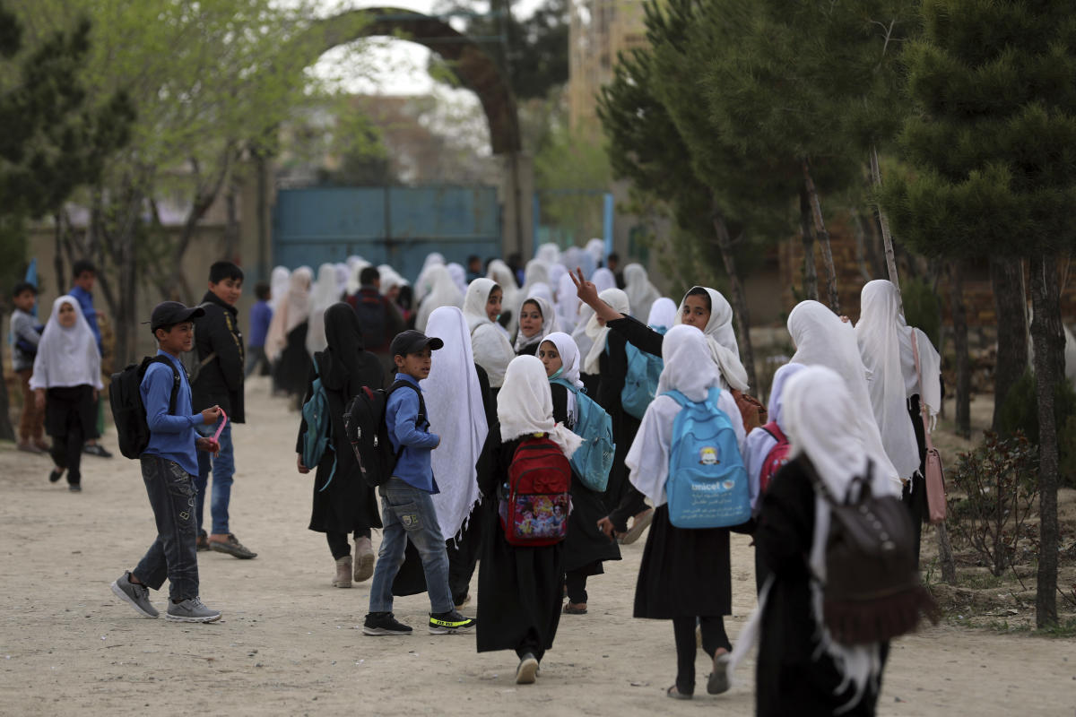 Female foreign ministers press Taliban on girls’ education