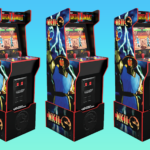 Finish him! This Mortal Kombat arcade-style game machine is  off