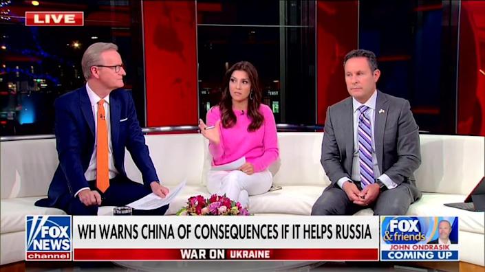 Fox’s Brian Kilmeade Shuts Down Co-Host for Saying U.S. ‘Provoked’ Russia