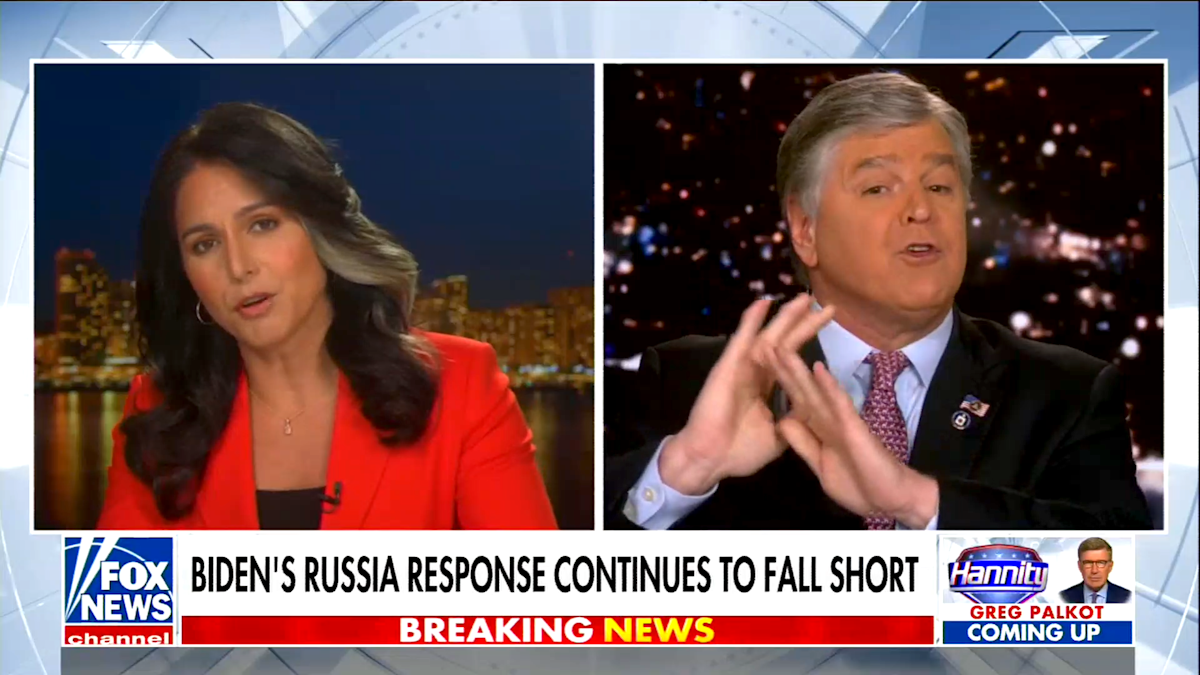 Hannity presses Tulsi Gabbard on her opposition to Ukraine aid: ‘You’re ducking’