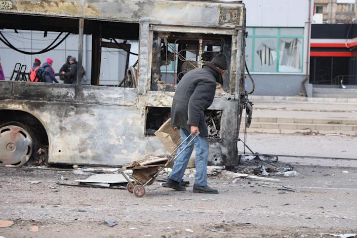 In photos: Mariupol devastated after weeks of Russian bombardment