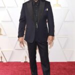 Jason Momoa Rocks a French Braid and Pink Scrunchie at 2022 Oscars