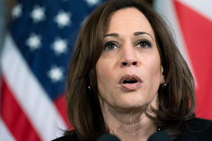 Kamala Harris Calls For Putin War Crimes Probe