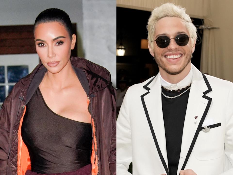 Kim Kardashian puckers up to Pete Davidson in first Instagram pic