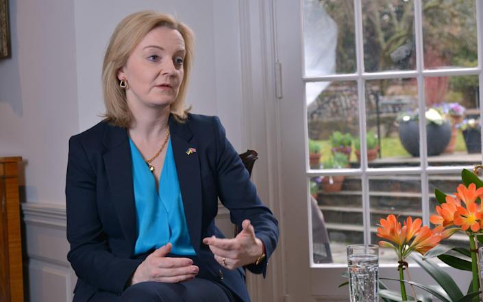 Liz Truss urges West to ‘tighten the ratchet’ on Vladimir Putin