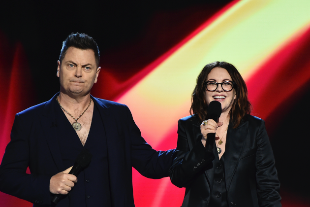 Megan Mullally and Nick Offerman Yell ‘F— Off and Go Home, Putin!’ While Hosting Spirit Awards