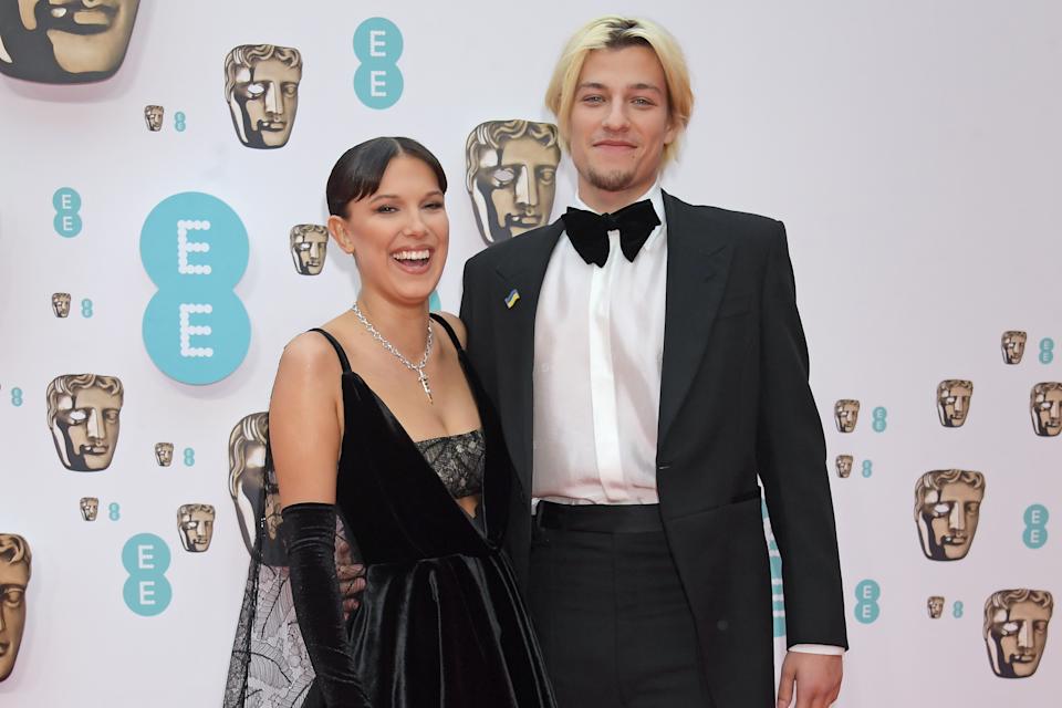 Millie Bobby Brown and Jake Bongiovi make red carpet debut at BAFTAs 2022