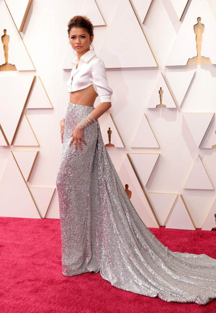 Oscars 2022 red carpet: Zendaya, Lily James, Kourtney Kardashian and more