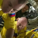 Russian Astronauts Board ISS in Colors Similar to Ukraine Flag