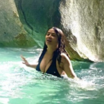 Salma Hayek takes a dip in plunging swimsuit: ‘Let’s not forget any day how precious water is’