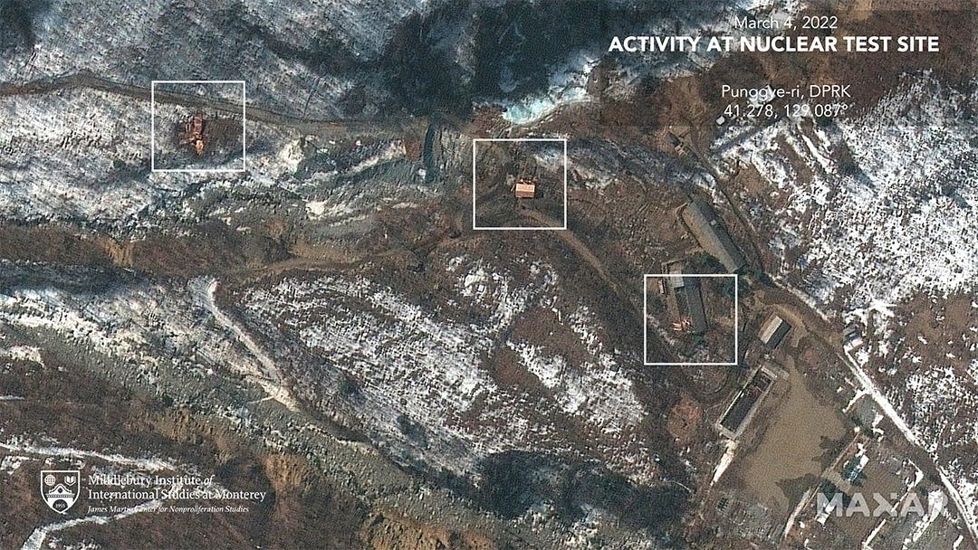 Satellite images appear to show construction at North Korean nuclear site