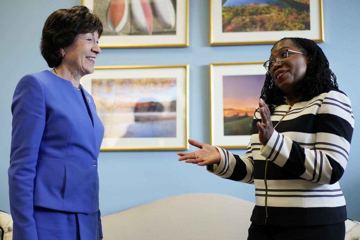 Sen. Collins, key vote on Supreme Court, praises Jackson