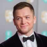 Taron Egerton says he has a ‘bruised ego but I’m fine’ after collapsing mid-performance