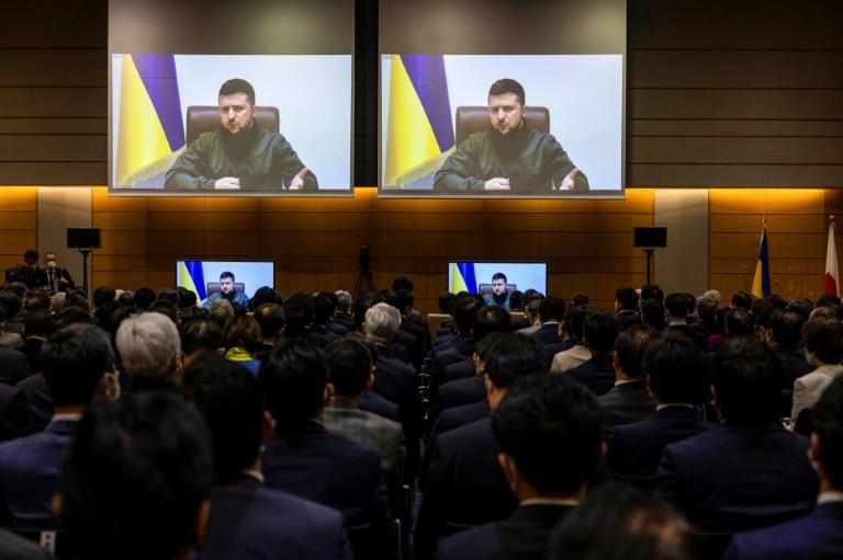 Zelensky slams UN, urges reform in address to Japan