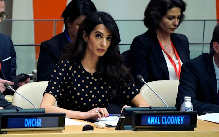 Amal Clooney tells United Nations: Ukraine is a ‘slaughterhouse’