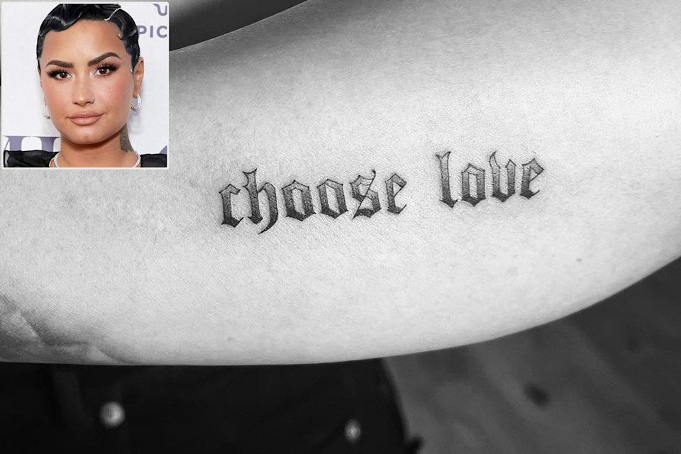 Demi Lovato Supports Ukraine Refugees with ‘Choose Love’ Tattoo