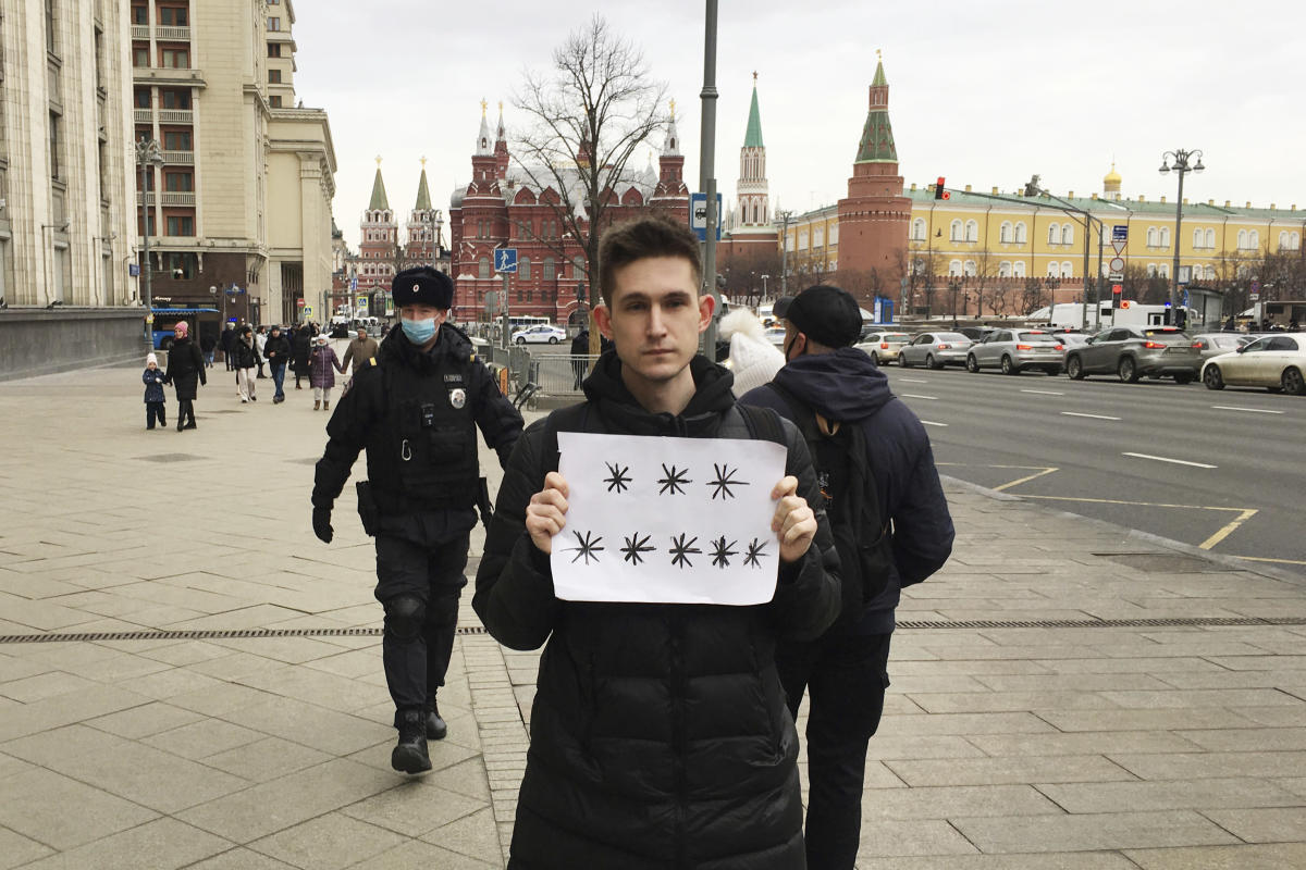 Kremlin crackdown silences war protests, from benign to bold