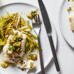 Leeks and Fish Get a Lift From a Tangy Salsa Verde