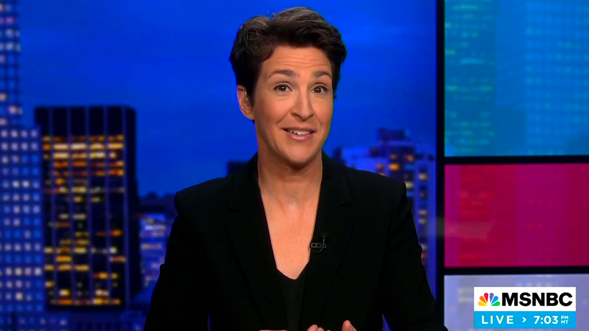 MSNBC’s Rachel Maddow announces she’ll be scaling back to one night a week