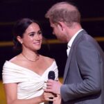 Prince Harry and Meghan Markle share this sweet moment onstage at Invictus Games