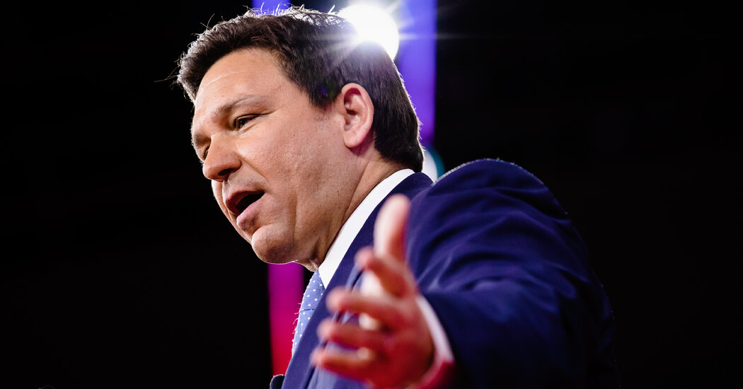 Ron DeSantis Punishes Disney in a G.O.P. Brawl With Business