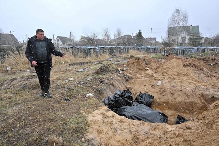 Russia denies massacring civilians in town near Ukraine’s capital