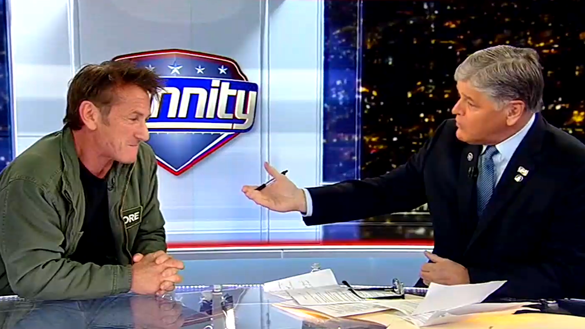 Sean Hannity confronts Sean Penn about him saying he doesn’t trust the Fox News host