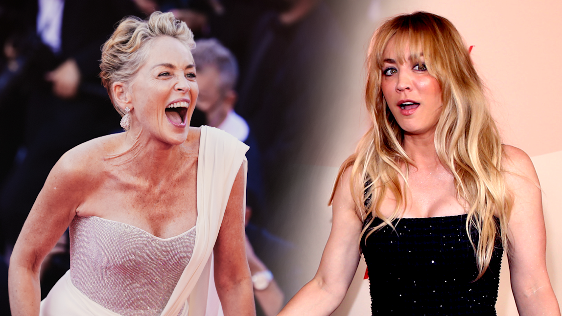 Sharon Stone went off script and ‘bitch-slapped’ Kaley Cuoco three times while filming ‘The Flight Attendant’