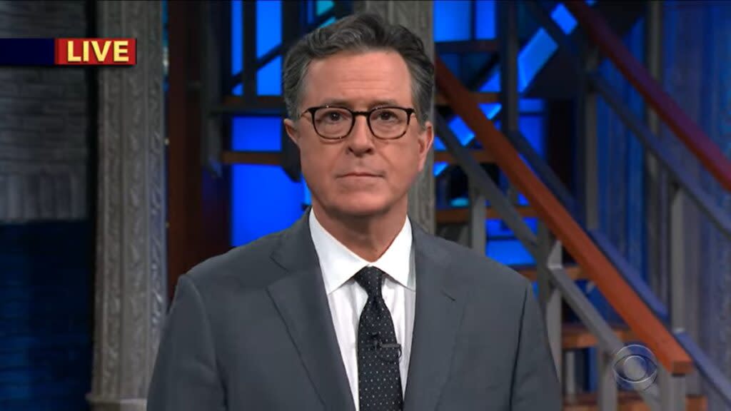 Stephen Colbert ‘feeling fine’ after testing positive with COVID, ‘Late Show’ canceled