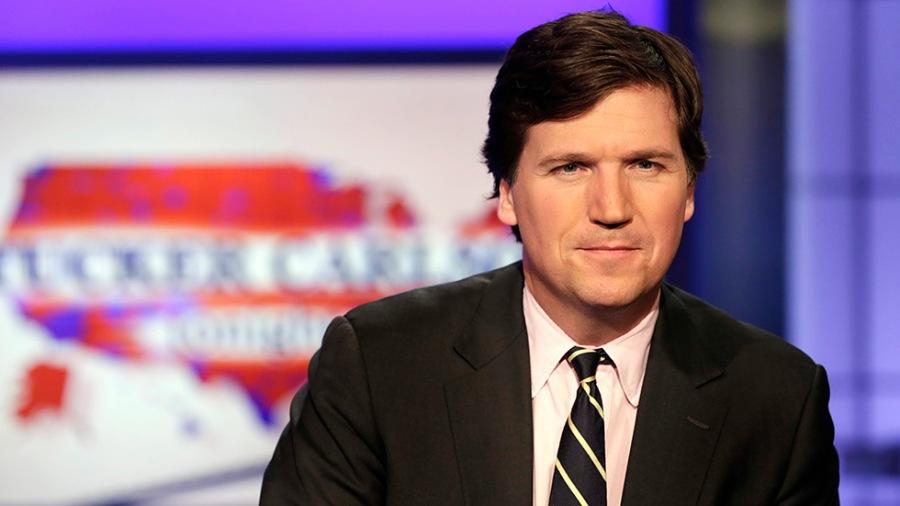 Ukrainian Americans protest Tucker Carlson appearance at California church