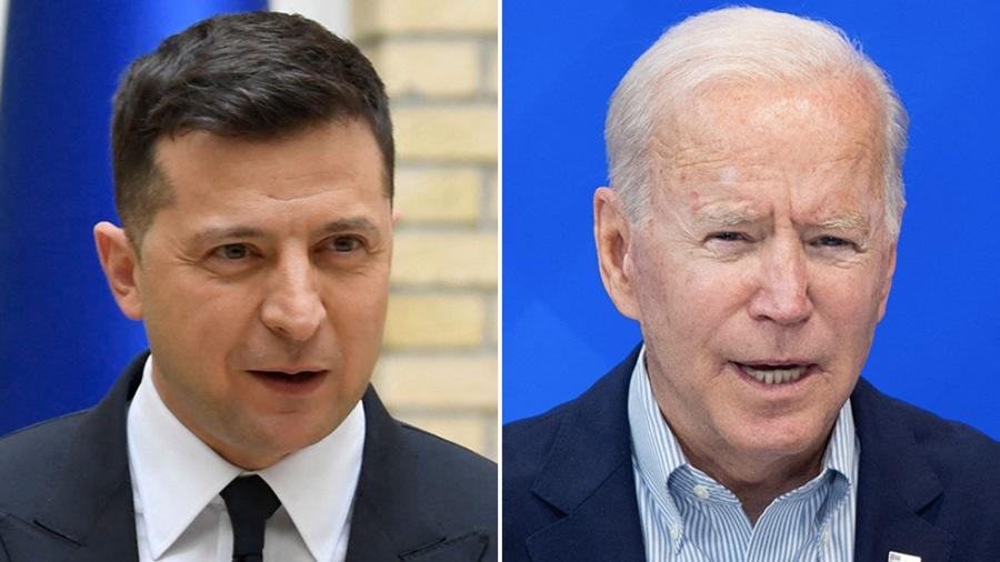 Zelensky praises Biden after he says Putin committing genocide