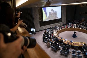 Zelenskyy at the UN accuses Russian military of war crimes