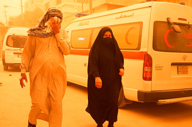 8th sandstorm since April turns everything orange, overwhelms Iraq